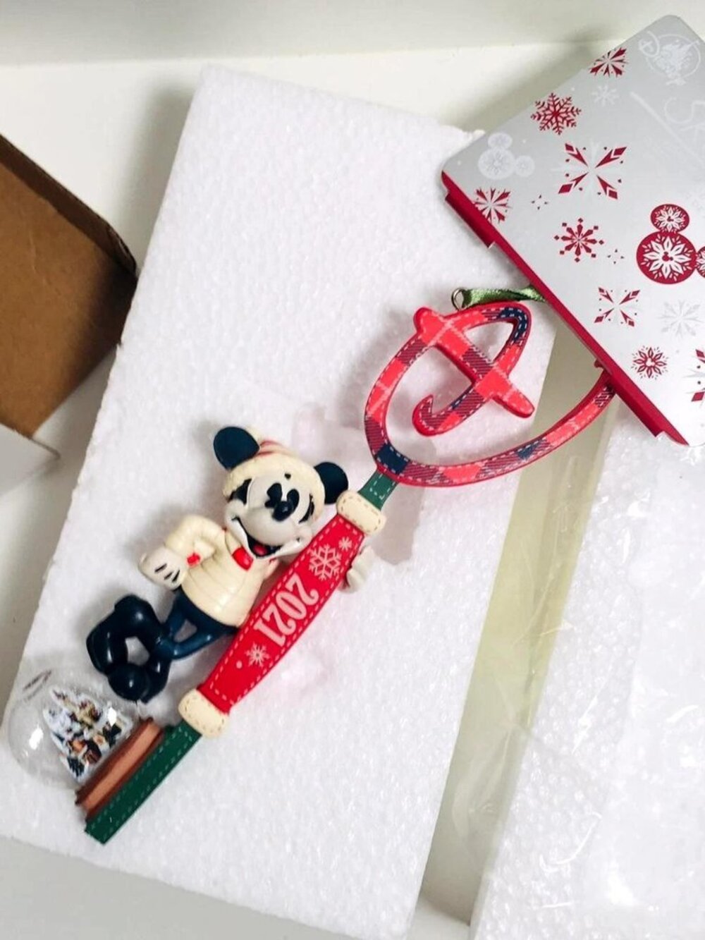 Mickey Mouse Christmas Holiday 2021 Sketchbook Disney Key Hanging Ornament